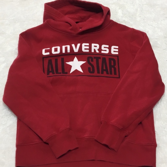 red converse sweatshirt